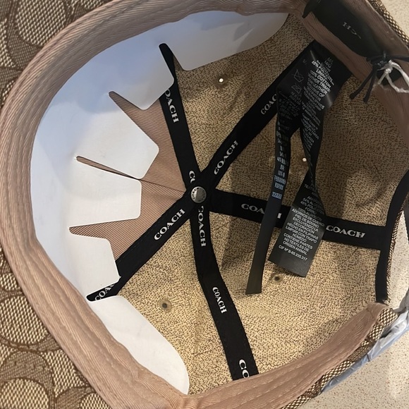 New COACH Signature Jacquard Baseball Hat Khaki Brown sale Authentic hat - Picture 9 of 14